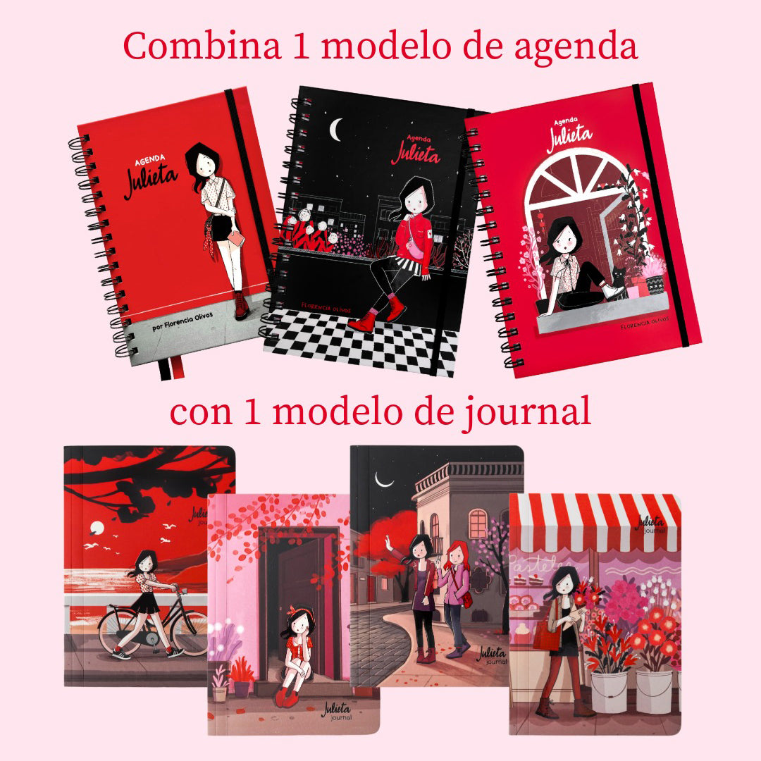 Pack Agenda Julieta + Journal
