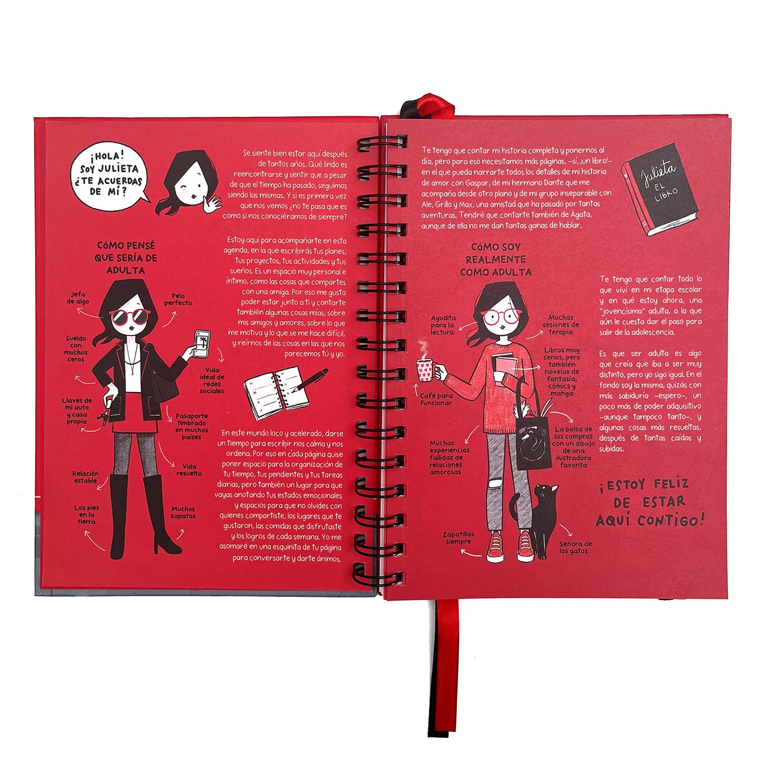 Agenda Julieta Tapa Negra (Año 1)