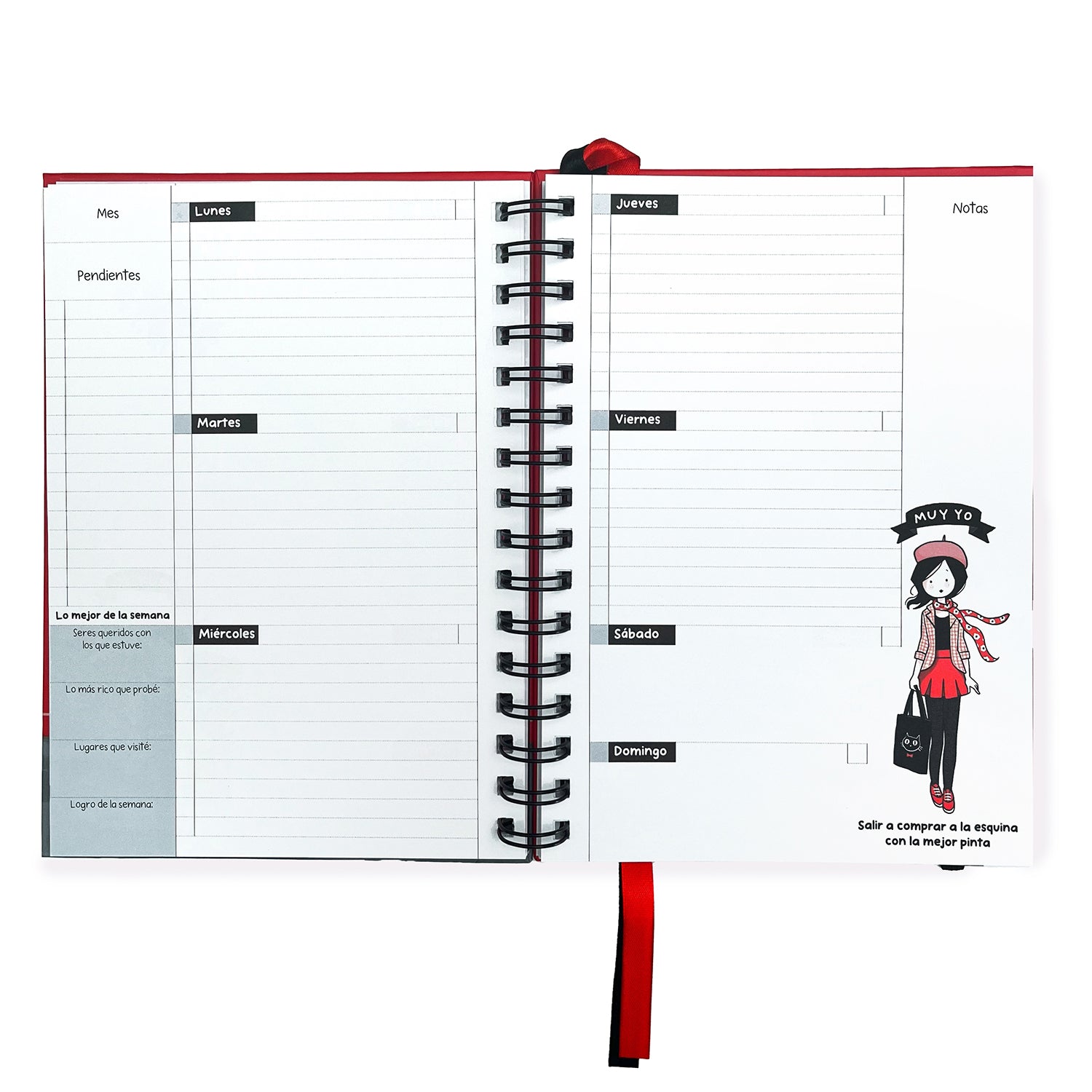 Agenda Julieta Tapa Roja (Año 1)