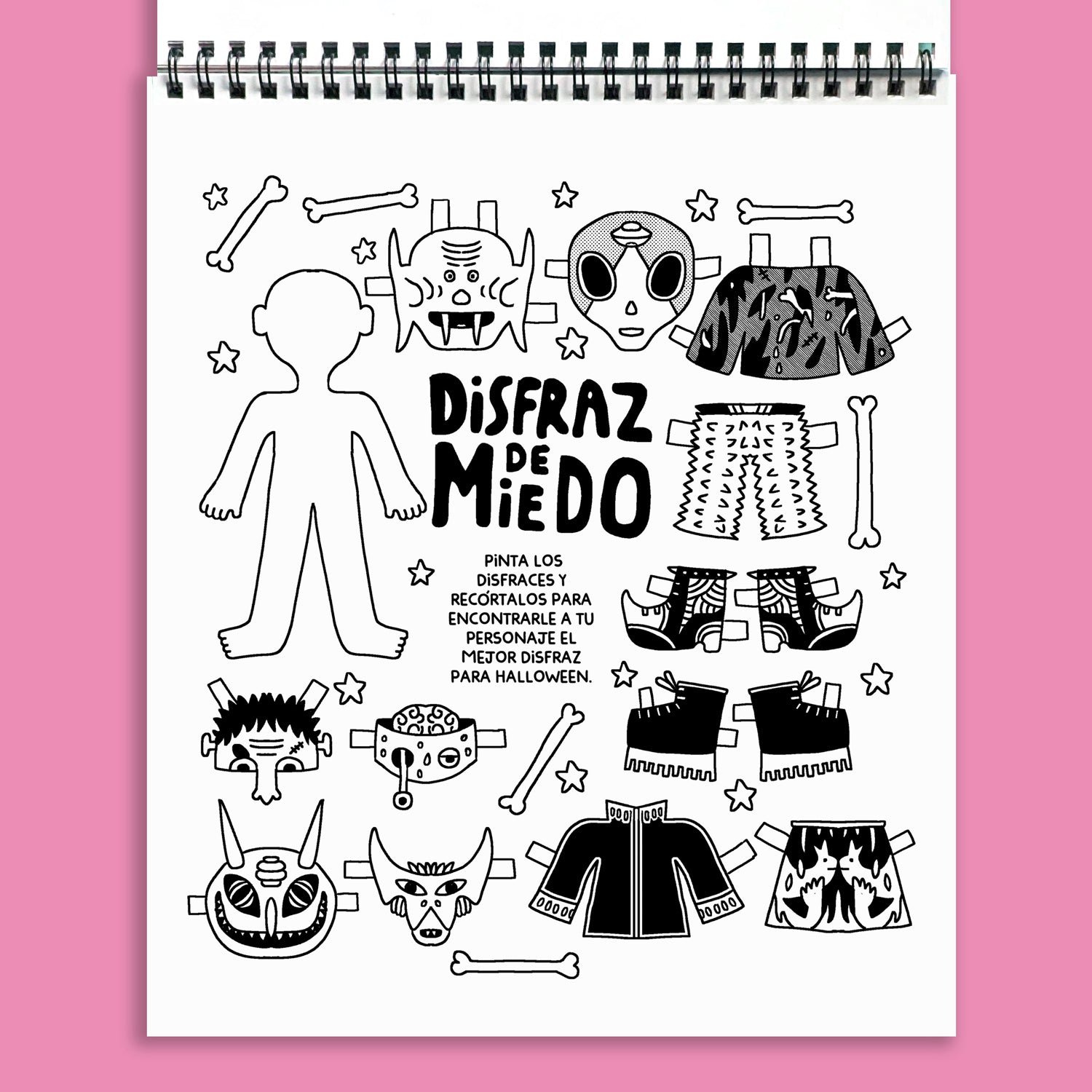 Libro de actividades Juegos de Miedo - Dibujos y travesuras para colorear (PREVENTA)