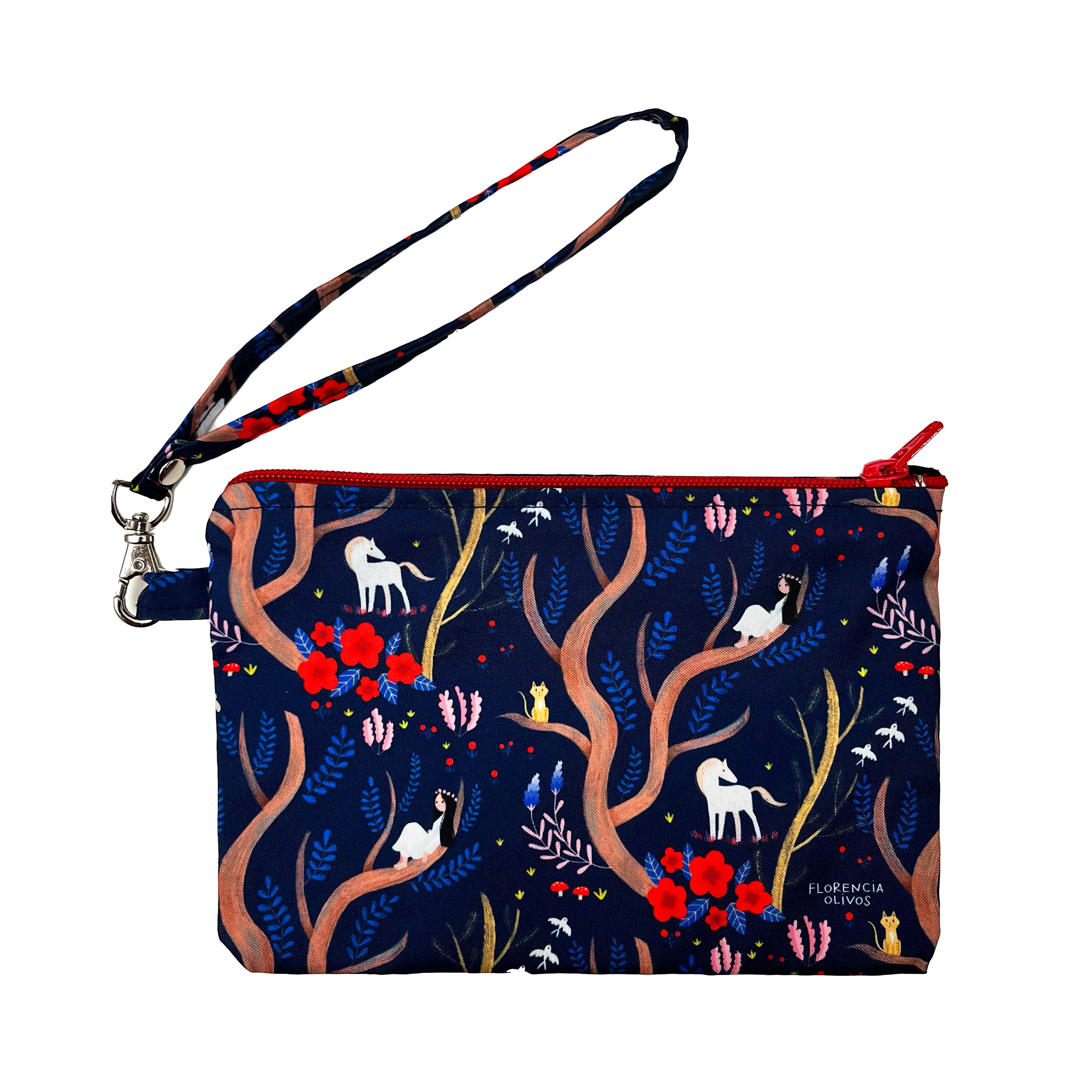 Estuche Clutch Caballos Florencia Olivos