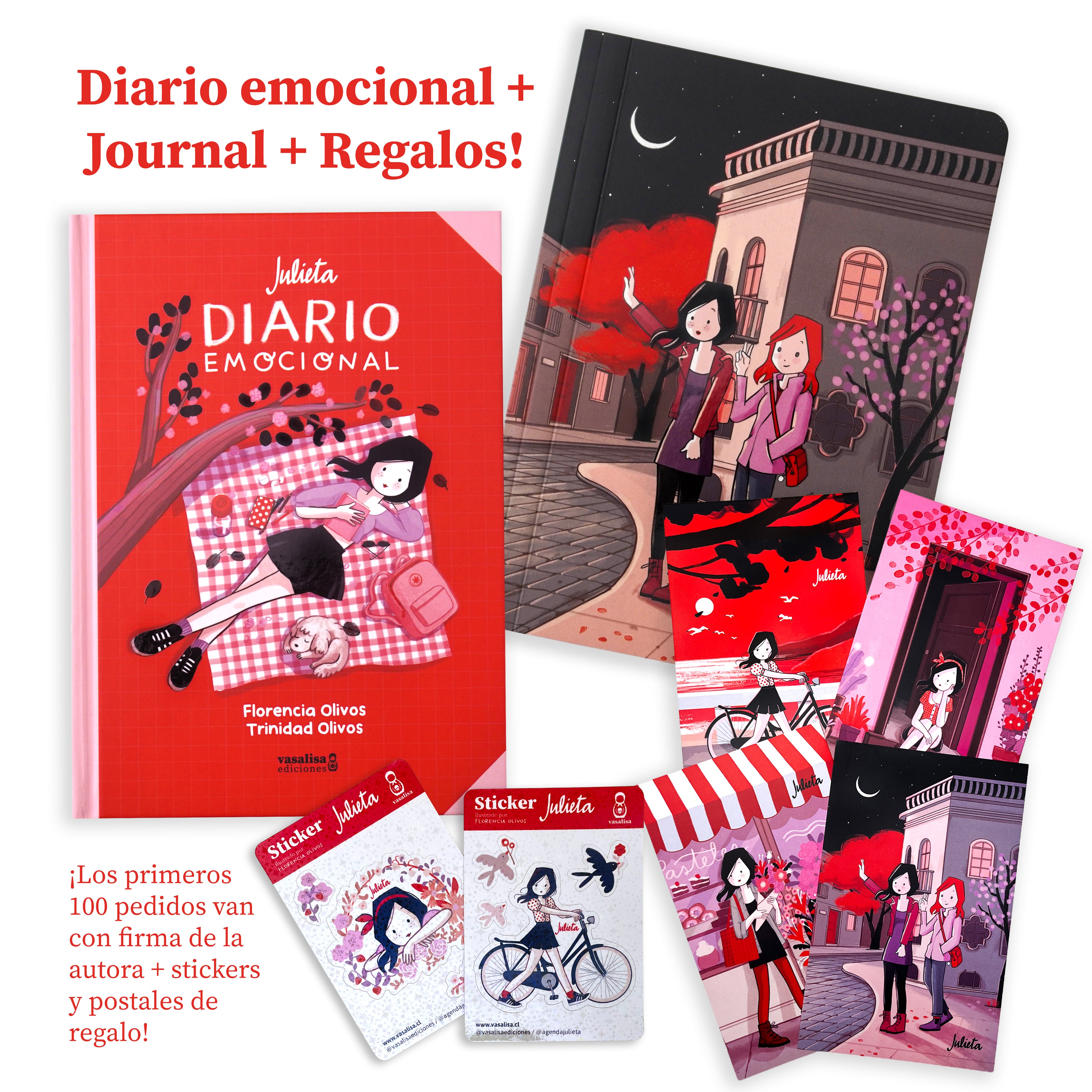 Julieta, Diario Emocional + Journal Calle nocturna + Regalos!