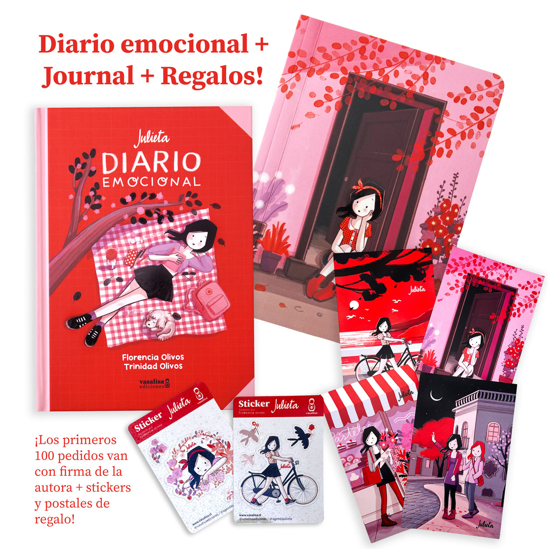 Julieta, Diario Emocional + Journal Esperando nada + Regalos!