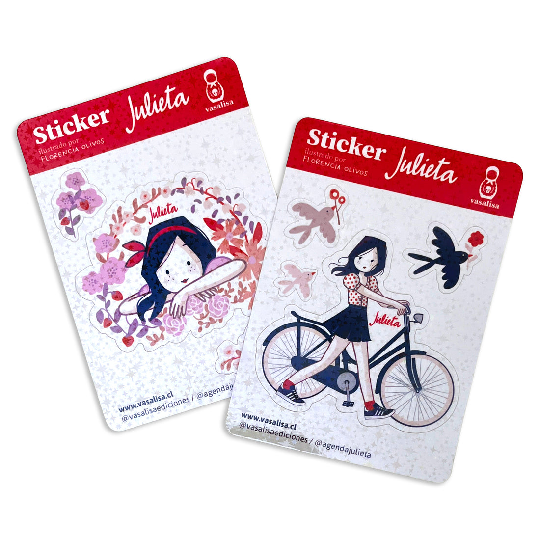 Set 2 Stickers Julieta Diario