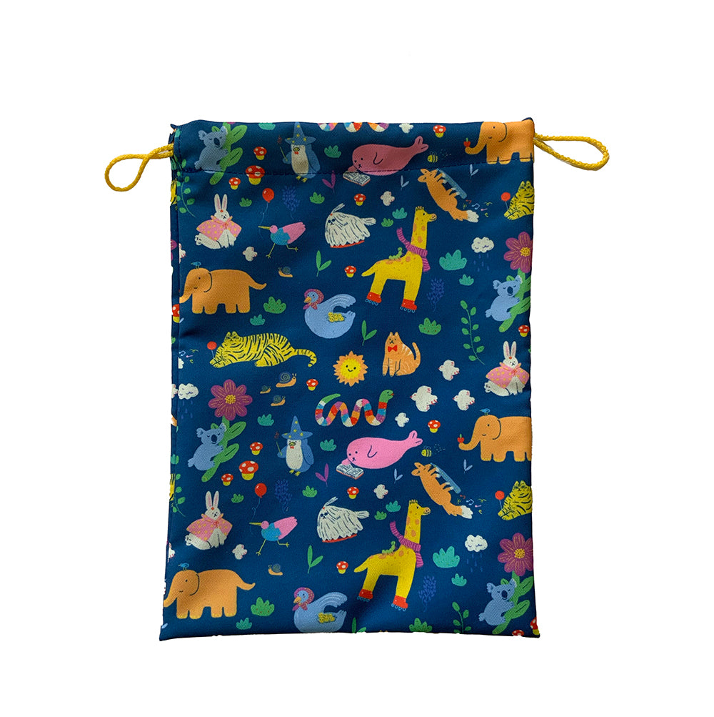 Bolsa Colación Animales Azul