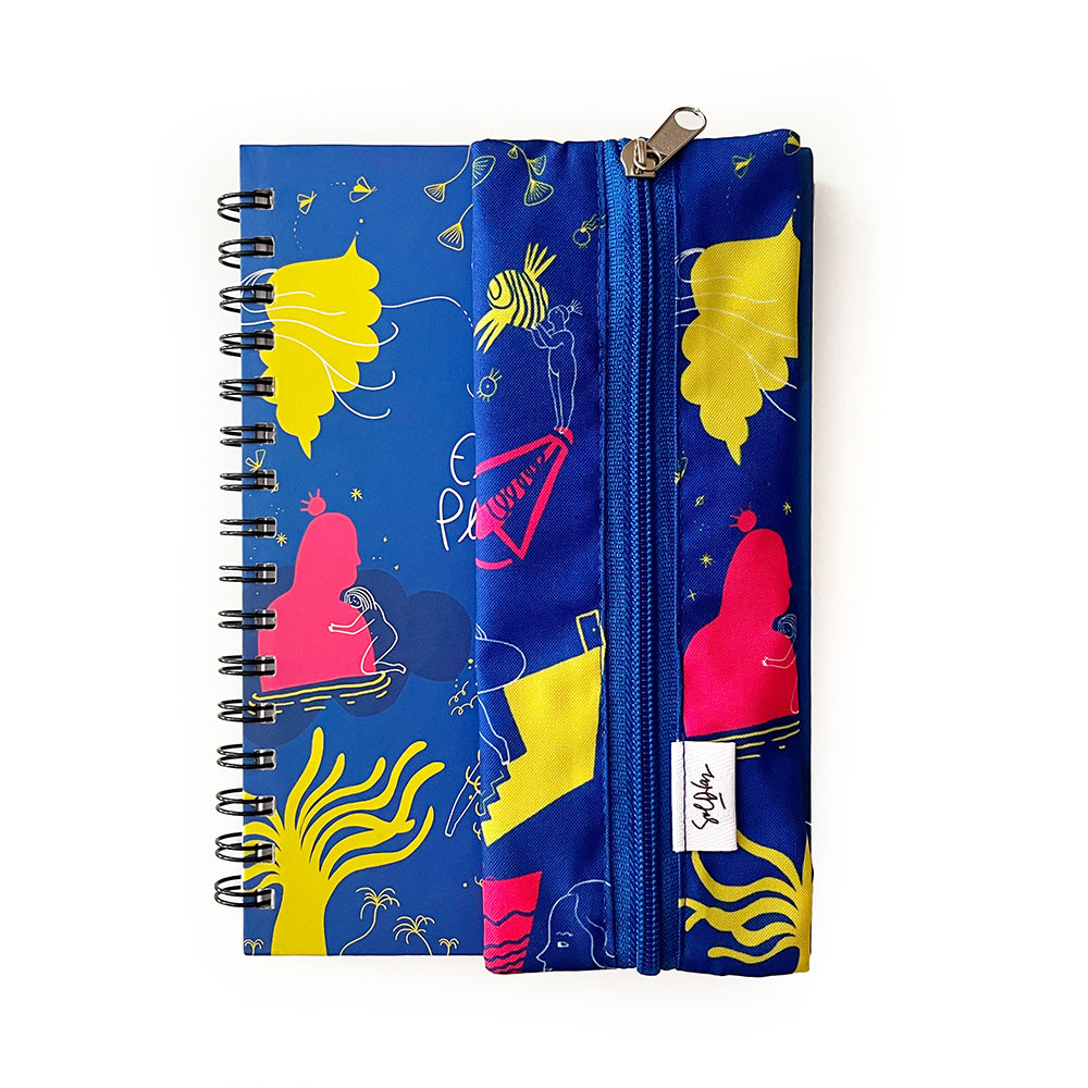 Estuche Elástico Sol Díaz Azul