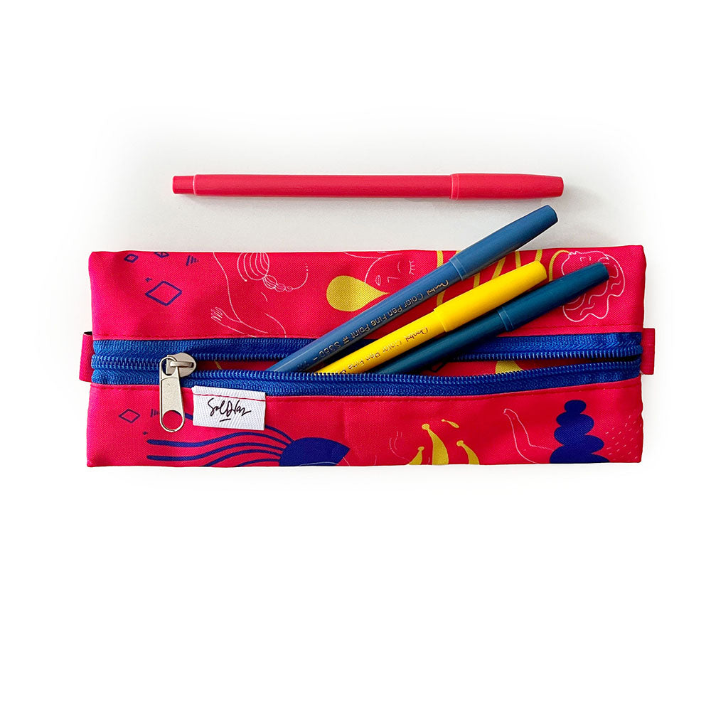 Estuche Elástico Sol Díaz Rojo