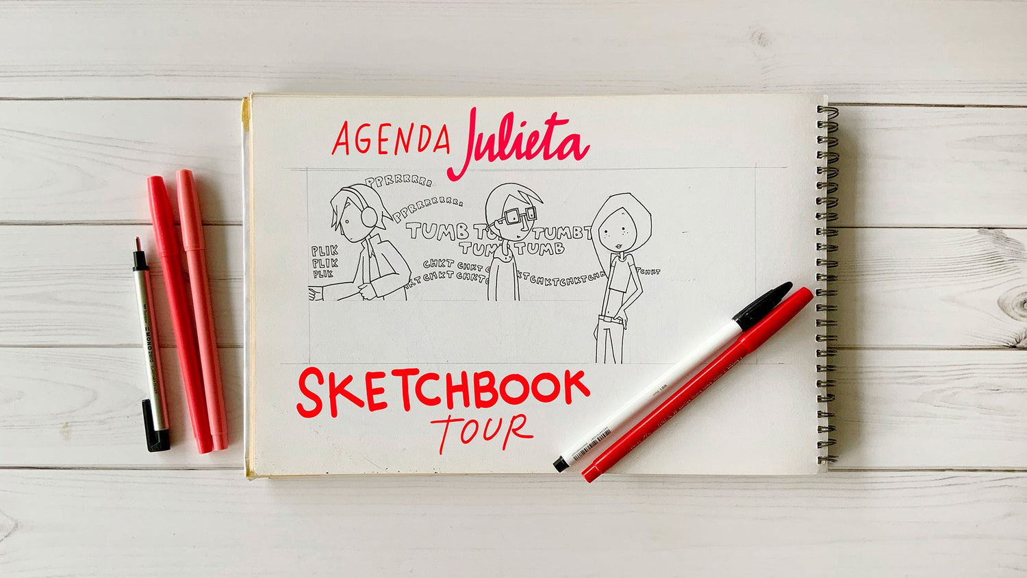 La primera Julieta que dibujé | Scketchbook tour