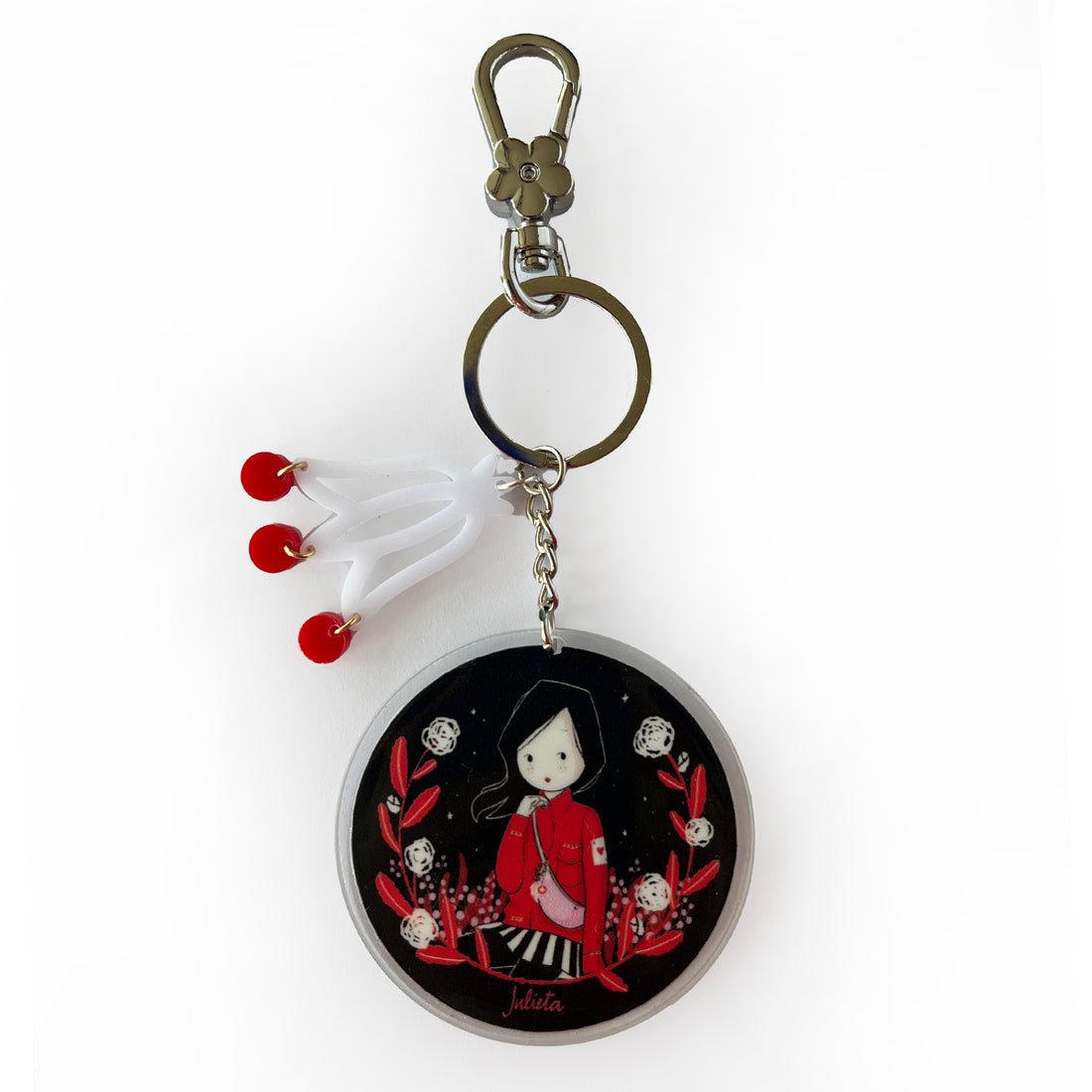 Llavero Colgante Julieta Terraza + Postal