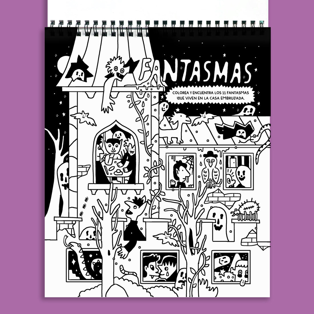Libro de actividades Juegos de Miedo - Dibujos y travesuras para colorear (PREVENTA)