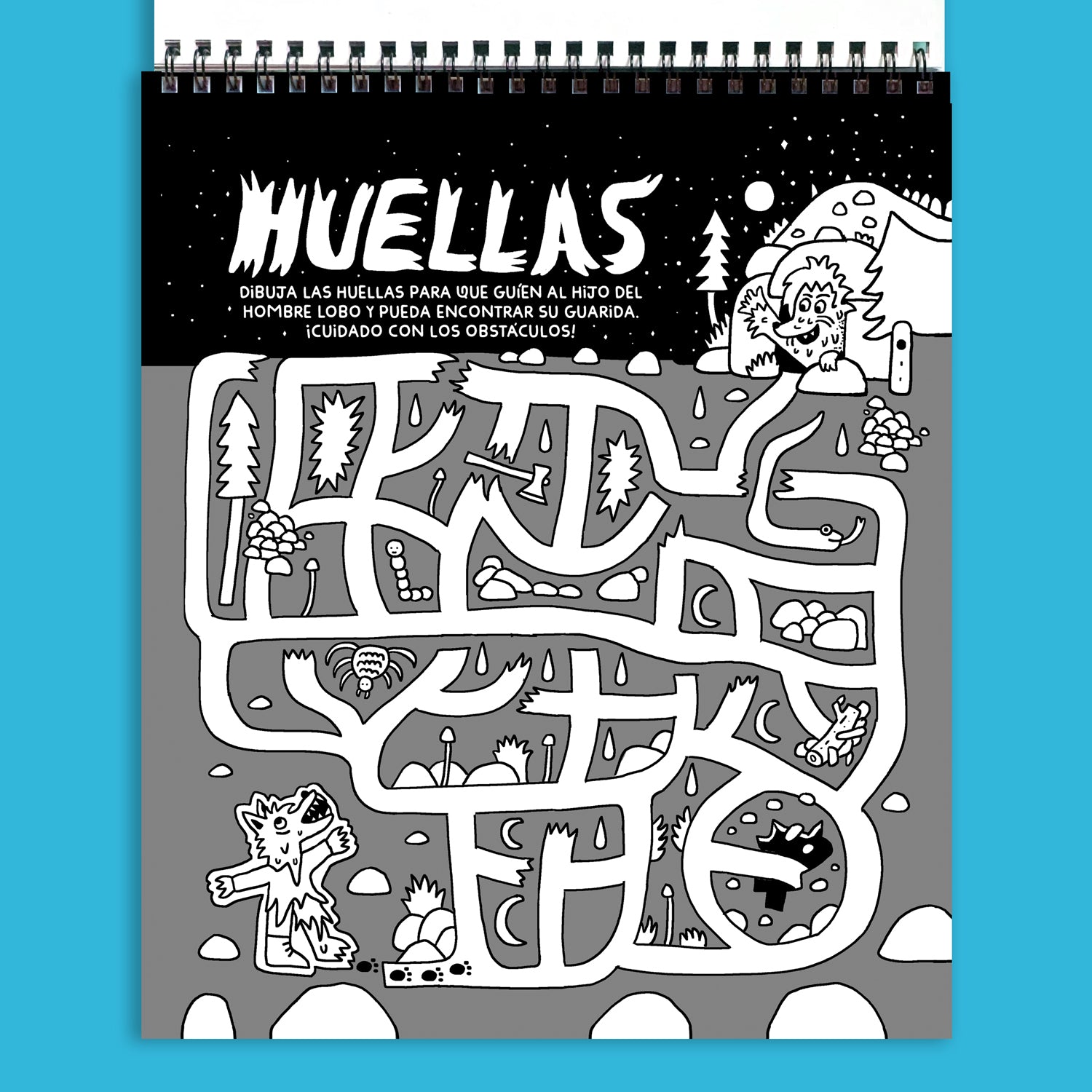 Libro de actividades Juegos de Miedo - Dibujos y travesuras para colorear (PREVENTA)