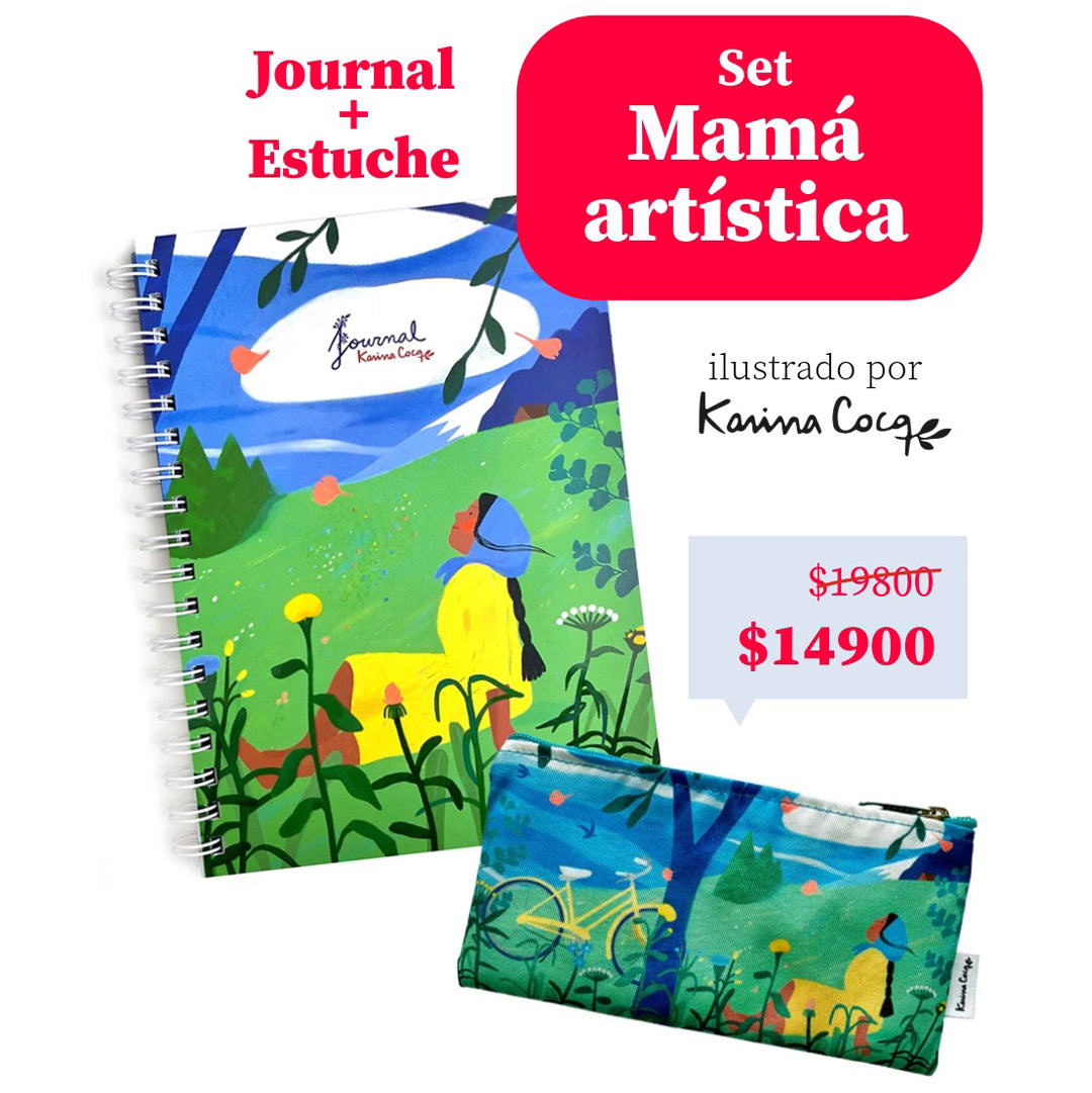 Set Journal + Estuche Campo Karina Cocq