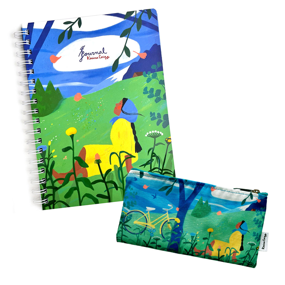 Set Journal + Estuche Campo Karina Cocq