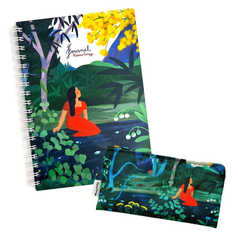 Set Journal + Estuche Lago Karina Cocq