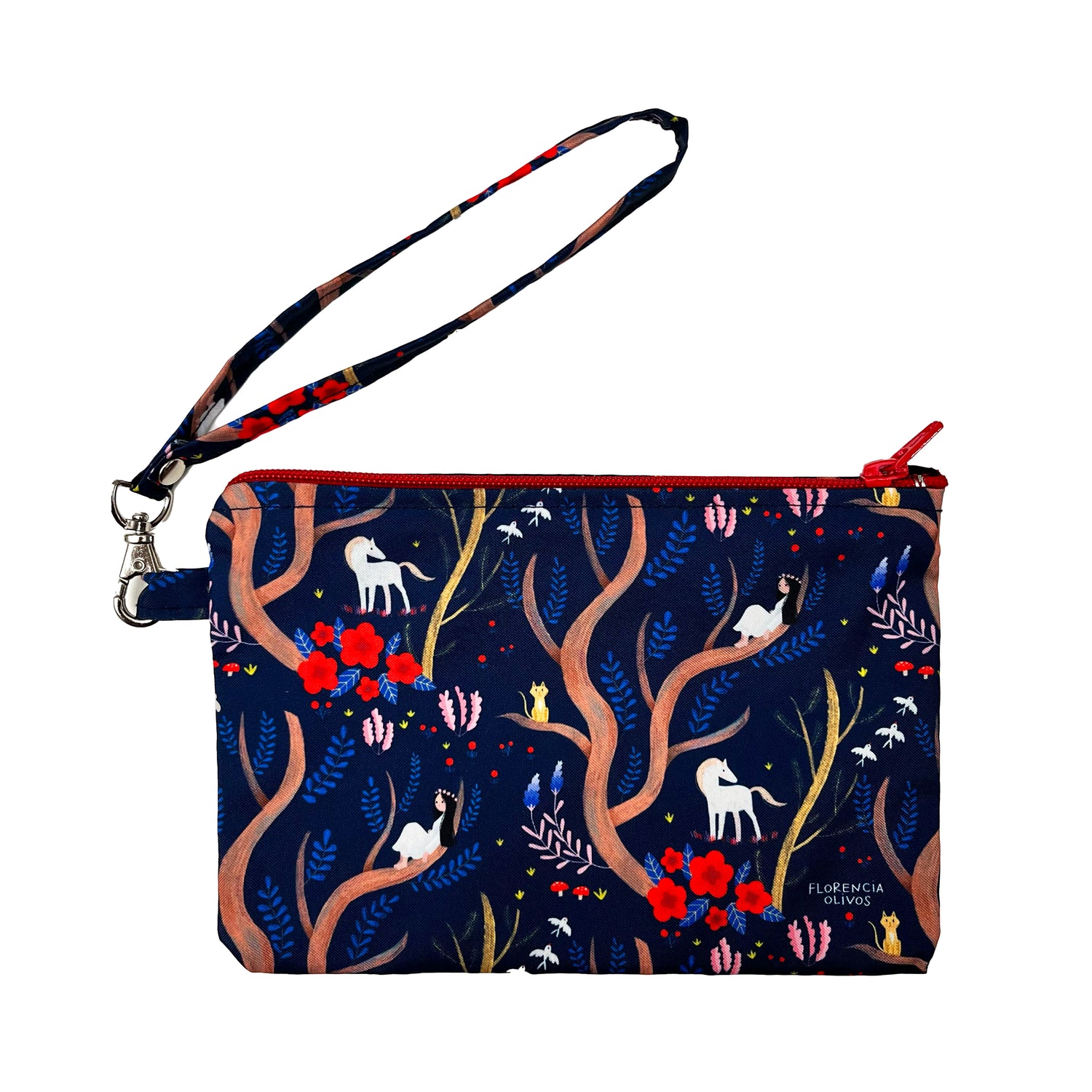 Estuche Clutch Caballos Florencia Olivos