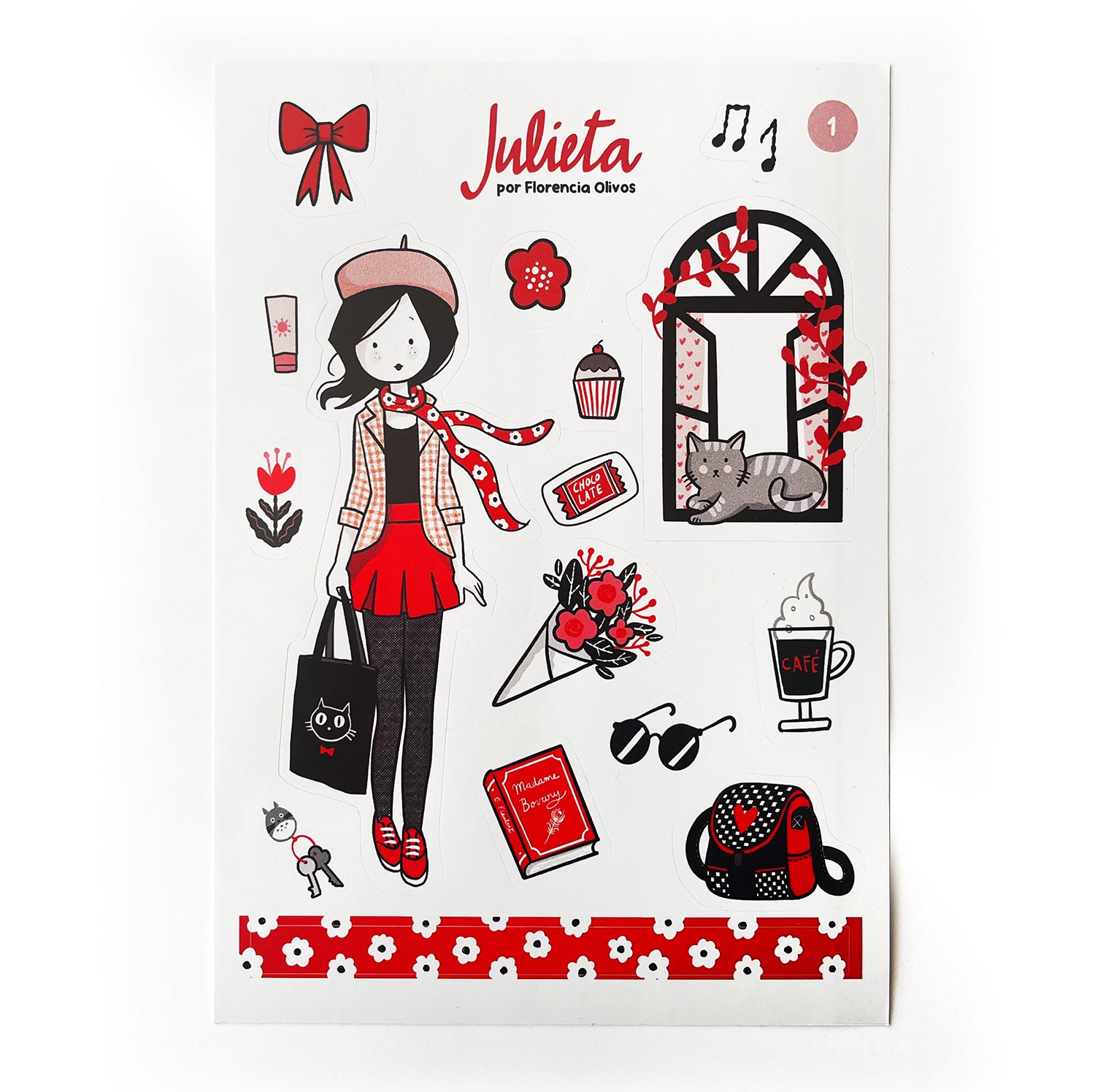 Set de stickers coleccionable Julieta 1