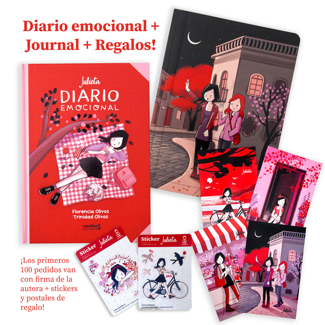 Julieta, Diario Emocional + Journal Calle nocturna + Regalos!
