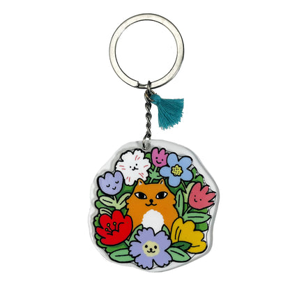 Set Mini Planner + Llavero con Postal Gatos